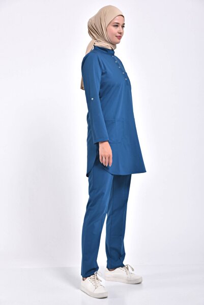 Owlet Medikal Σετ Χιτζάμπ Lycra Petrol Blue