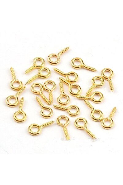 Hedef Bijuteri 100 قطعة من الذهب/الأصفر الذهبي اللون ثقب واحد اللؤلؤ المسمار/...