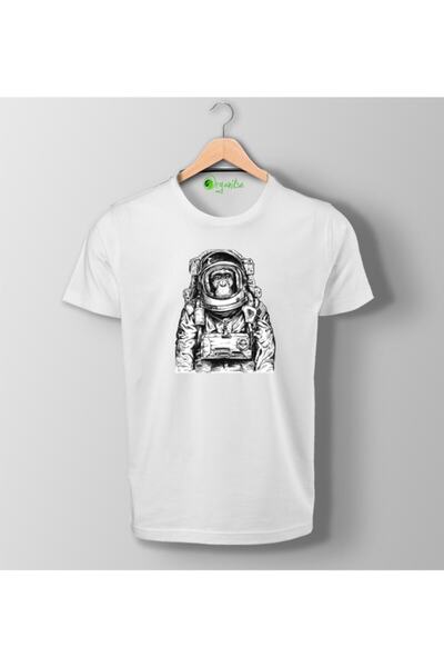 SCUBAPROMO Organikse Astronaut Raw printirana unisex majica