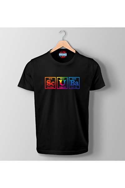 SCUBAPROMO S-Cu-Ba Printed Black T-Shirt