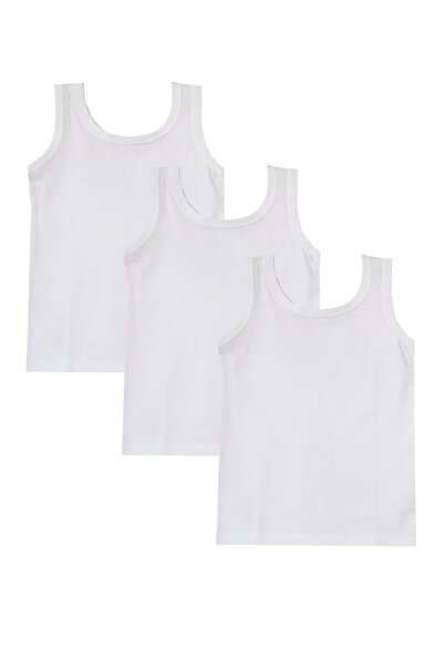 TEKKAPLAN Σετ 3 εσώρουχα βαμβακερά λουράκια με ραβδώσεις για αγόρια