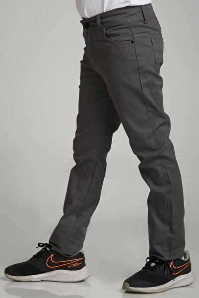 Nacar Unisex Sports Model Gray Canvas Trousers