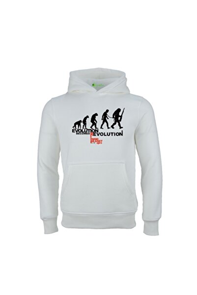 SCUBAPROMO Φούτερ Unisex με λευκό τύπωμα Evolution Revolution