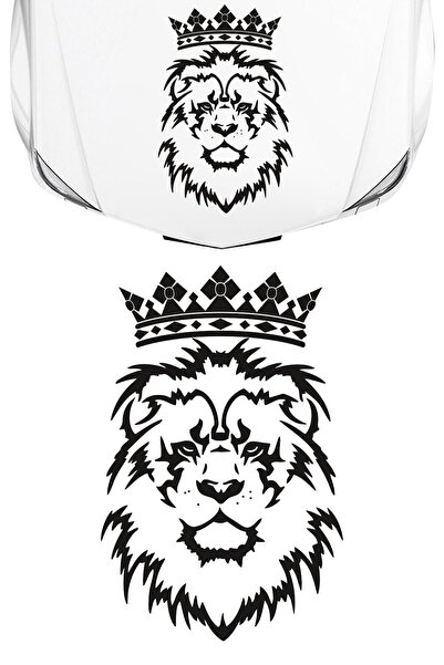 Dijitonline Aslan Kaput Oto Sticker 40x62cm