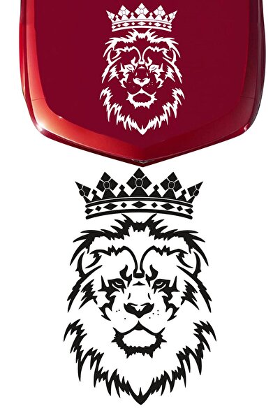 Dijitonline ملصق سيارة الأسد الملك 40x62 سم