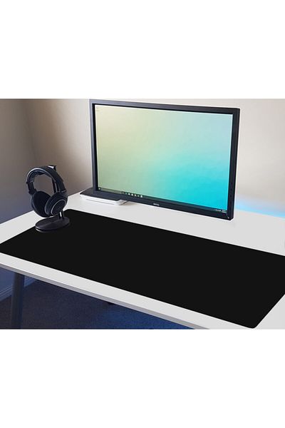 PORGE Pro Gaming Mousepad Xxl 90x40 Mouse Pad Plain Black