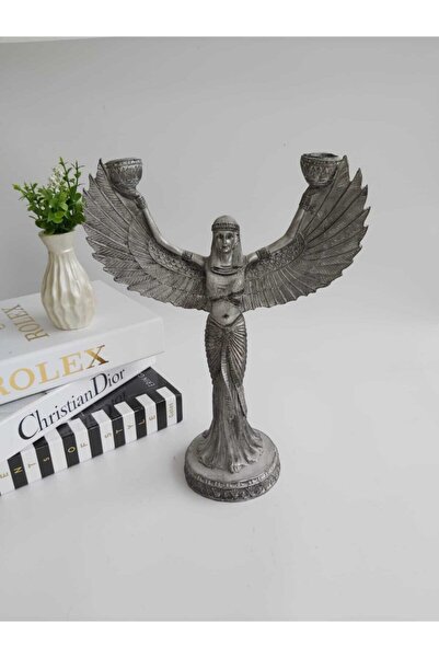 GC DECORS Mısırlı Tanrıça Ikili Isıs Şamdan