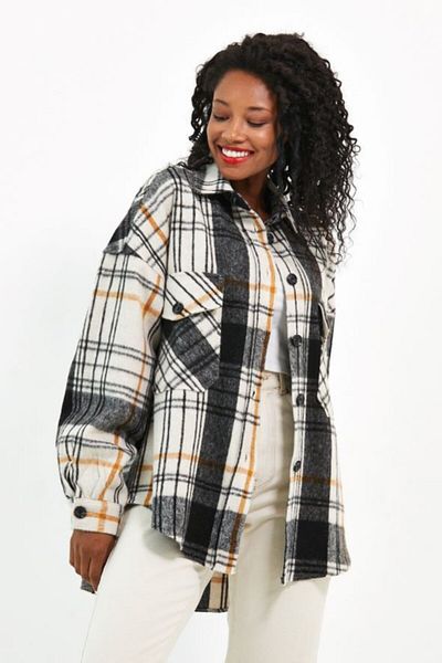 VOLT CLOTHİNG Γυναικείο καρό πουκάμισο Oversize