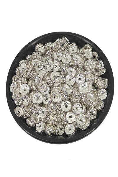 Selvi Konsept Takı Malzemesi Kristal Taşlı Rondela 10 Mm 30 Adet