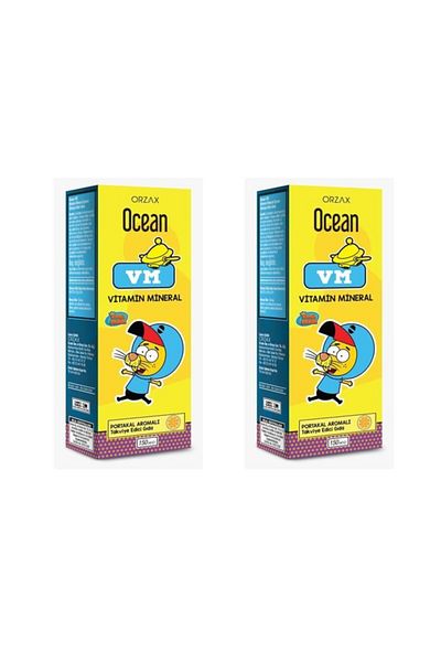 Ocean Orzax Vm - 150ml Vitamin and Mineral Syrup, 2 Pack Orange