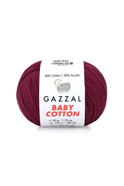 Gazzal Baby Cotton Cherry Rotten 3442 Amigurumi Σχοινί 50γρ