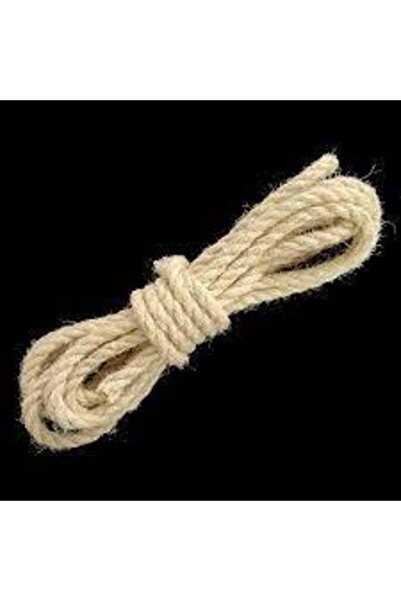 Aslan Home Декоративний мотузок з конопель 8 мм 20 метрів Джутовий мотузок