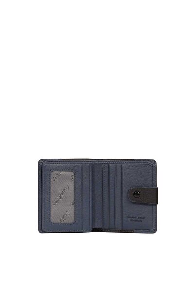 CENGİZ PAKEL Genuine Leather Card Holder with Money Compartment 2481-black-parlement
