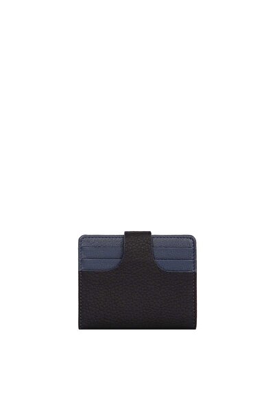 CENGİZ PAKEL Genuine Leather Card Holder with Money Compartment 2481-black-parlement