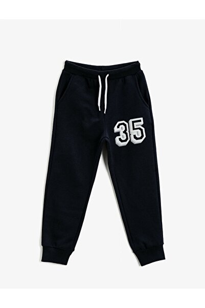 Koton Jogginghose mit Bindegürtel und Print