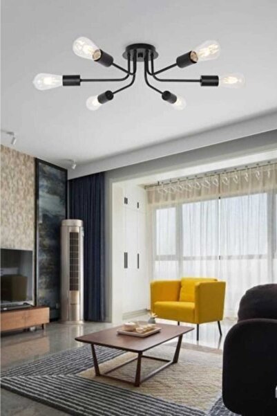 BSA LIGHTING Lara 6'lı Siyah Avize