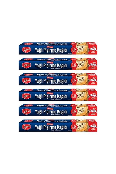 Roll-Up Cut Oily Baking Paper 16 Sheets Box of 6
