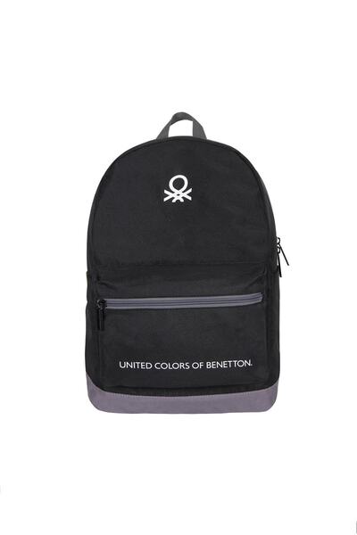 Benetton United Colors Of Casual Backpack 70419 Black