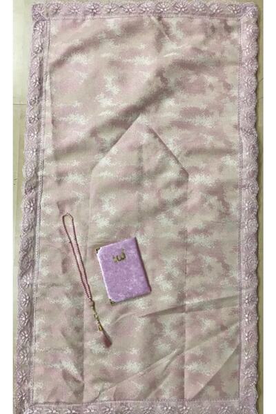 Lamazihome 3 Parça Çeyizlik Seccade Seti Seccade Takımı