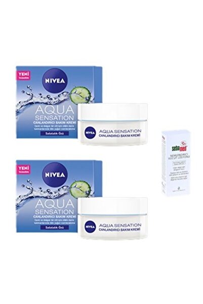 NIVEA Aqua Sensation Salatalık Özlü Canlandırıcı Bak. Kremi 50 Ml X 2 Sebamed...