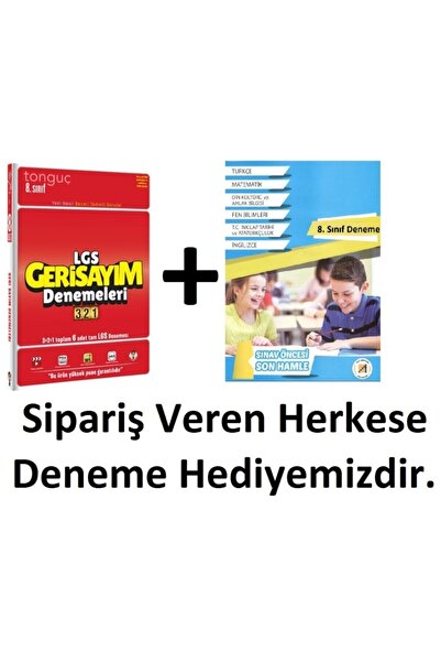 Tonguç Yayınları 8. Sınıf Lgs Lgs Geri Sayım Denemeleri 3-2-1+ 6 Adet Deneme ...