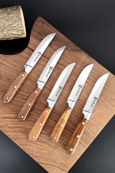 SürLaz Meyve Sebze Bıçağı 5'li Bıçak Seti Handmade