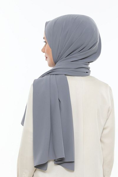 Levidor Γυναικείο σάλι μονόχρωμο Medina Silk Σκούρο Γκρι