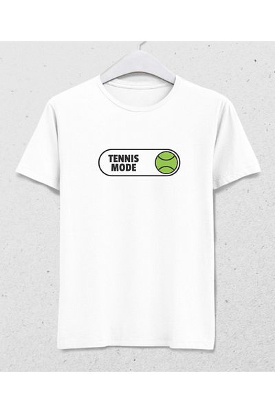 Basmatik Tricou alb pentru bărbați Tenis Mode Tenis
