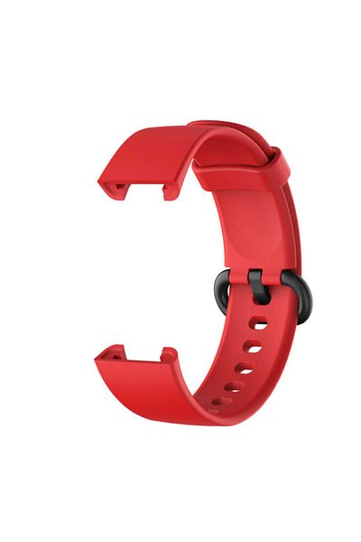Nezih Case Xiaomi Mi Watch Lite - ساعة ذكية أنيقة مع حزام سيليكون أحمر