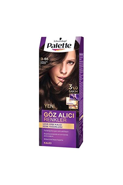 Palette Saç Boyası Natural Göz Alıcı Renk 3-65 Dark Chocolate 1 Adet