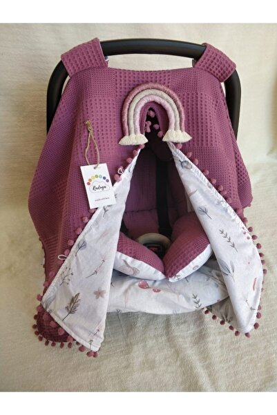 Raduga Collection Puset Örtüsü+puset Minderi+puset Çarşafı 3'lü Set Mantar Ve...