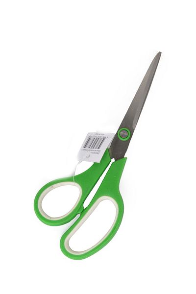 inox 7.5 Inch Office Scissors Green with Plastic Handle