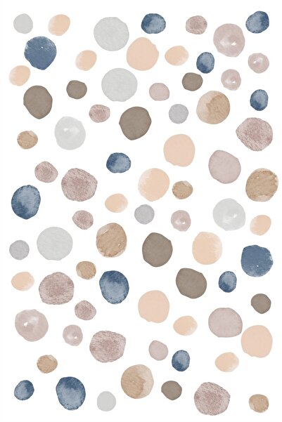 ENGINPRINT 112 Piece Pastel Watercolor Wall Sticker Set