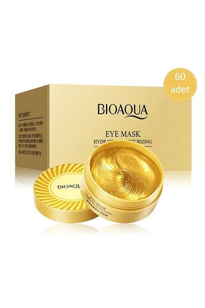 Bioaqua 80 جرام 60 قطعة - أقنعة كولاجين لشد العين مع مسحوق الذهب والأعشاب البحرية