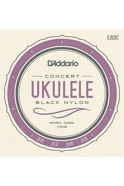 Daddario Ej53c Concert Boy Ukulele String - Μαύρη χορδή