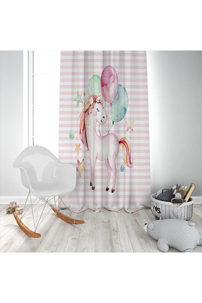 Evperest Unicorn Background Curtain Balloon Model