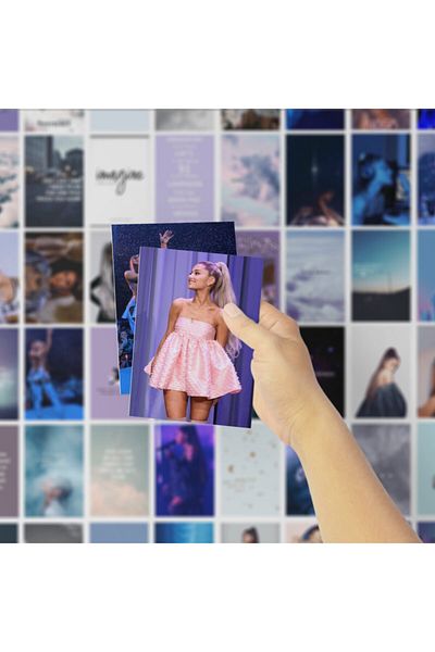 Postifull Σετ αφίσας Ariana Grande - 60 Αυτοκόλλητα Κολάζ, 10cm*15cm