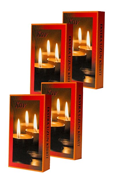 Kav Extra Uzun Kibrit 10cm Ortalama 45 Çöp 4 Lü