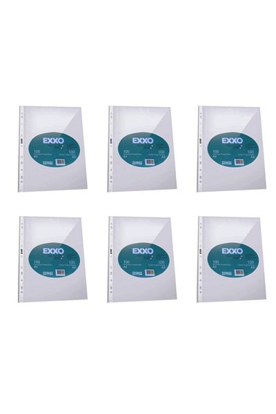 Exxo Perforated Bag File 100 Pieces A4 6 Pieces
