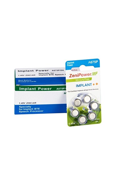 Genel Markalar Implant Pili (Koklear - Cochlear) A675P (10 Paket-60 Adet)