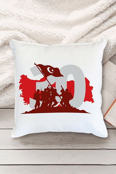 Yaprak Hediyelik 30 August Victory Day Designed Pillow