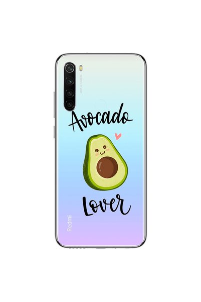 WANNA PROTECT Xiaomi Redmi Note 8 Transparent Color Avocado Patterned Silicon...