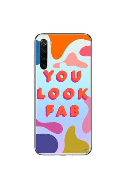WANNA PROTECT Xiaomi Redmi Note 8 Transparent Color You Look Fab Patterned Si...