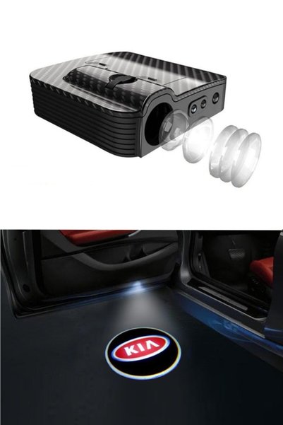 Universal Kia Pilli Kapı Altı Logo Sensörlü 2 Adet