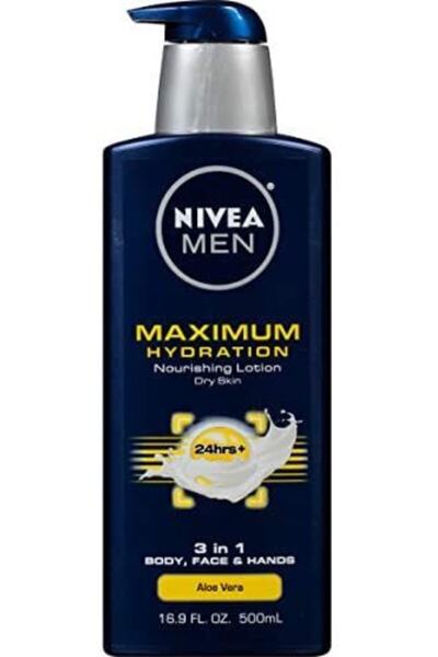 NIVEA Men Maxımum Nemlendirici 3'ü 1 Arada Besleyici Losyon 16.9 Fl