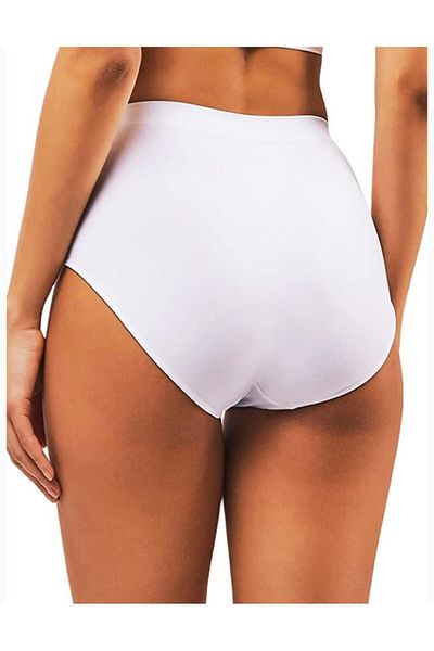 Bahar Bay Bayan İç Giyim Women's White High Waist Seamless Recovery Slip