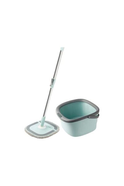 Genel Markalar Mop Compact Geniş Kare Paspaslı Temizlik Seti Yeni Nesil 10 Lt