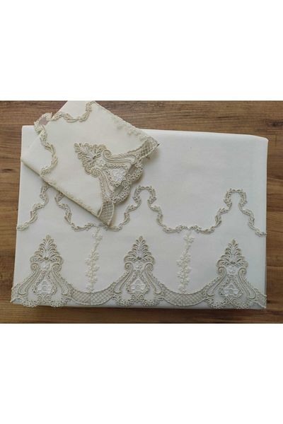 Çeyiz Bahçesi Σετ Παπλωματοθήκη Mountain Cream Διπλό