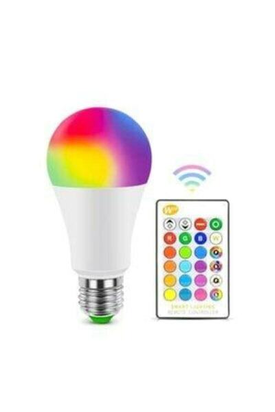M90 10w Rgb Led Ampul Çok Renkli Kumandalı