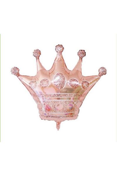 Çemrek Süs Parti Rose Princess Crown Foil Balloon - Rose Crown Balloon
